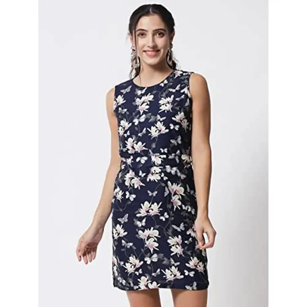 My Swag Women's Floral Print Sheath Dress Tunics Travel practical