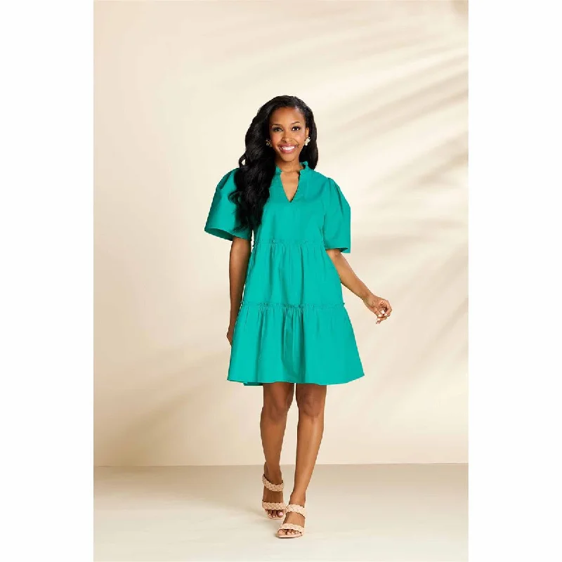 Mud Pie Watson Tiered Dress | Green Tunics Cozy soft