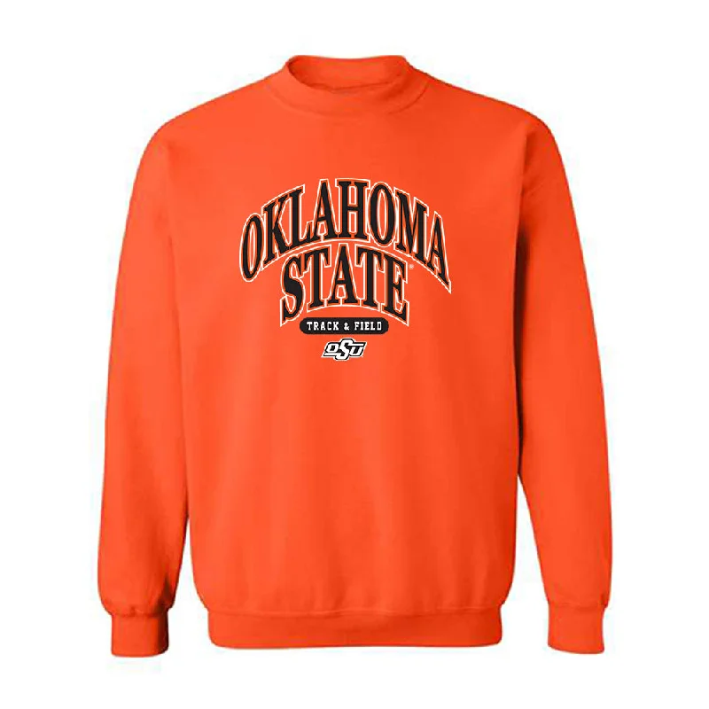 Oklahoma State - NCAA Women's Track & Field : Brooke Bayles - Classic Shersey Crewneck Sweatshirt Hoodie with Frayed Bohemian Relaxed