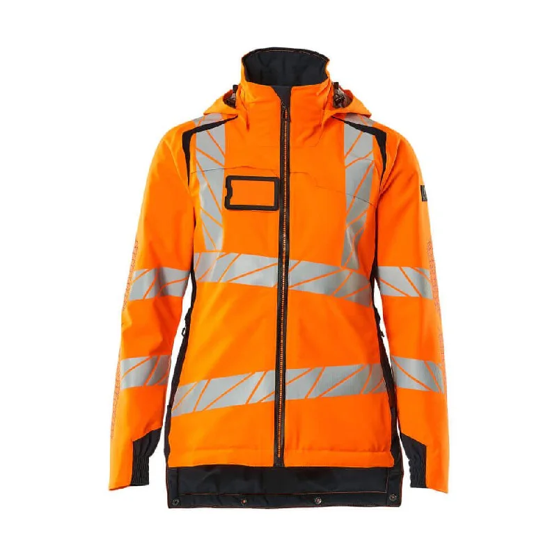 Mascot Hi-Vis Waterproof Winter Jacket 19045-449 - Womens, Accelerate Safe Striped Jacket Polka Dot Jacket Floral Jacket