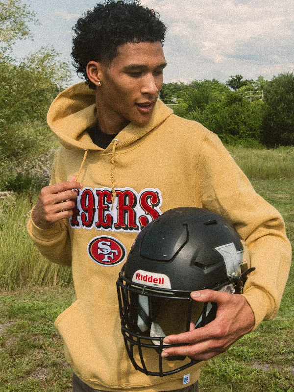 NFL SAN FRANCISCO 49ERS END ZONE PULLOVER HOODIE High Neck Pullover