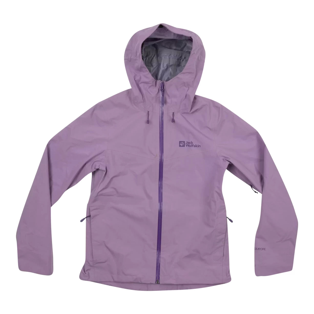 Jack Wolfskin Highest Peak Hardshell Rain Jacket - Women's A-Line Jacket Boat Neck Shawl Collar