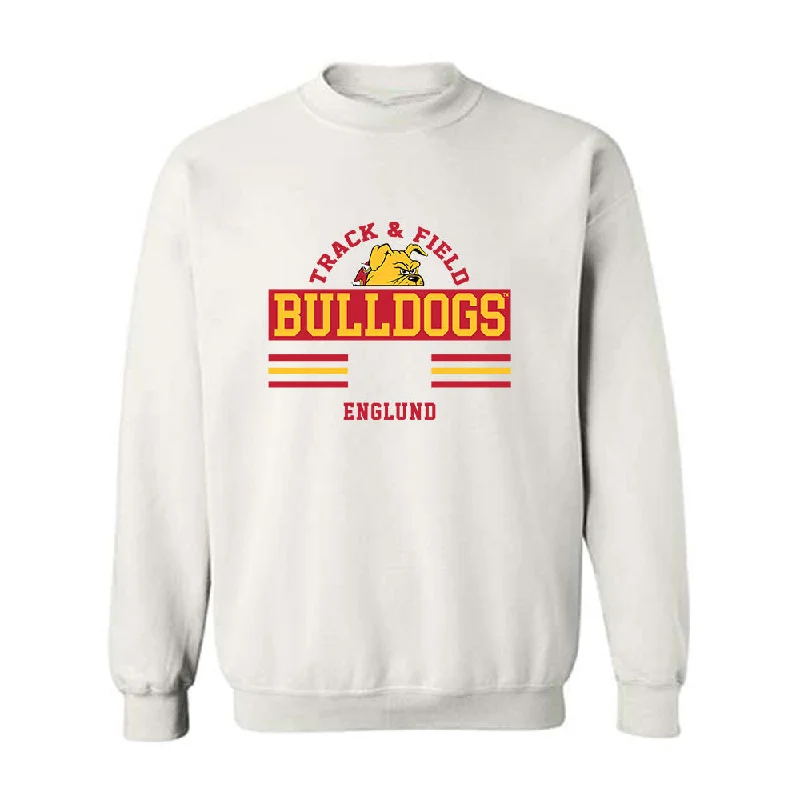 Ferris State - NCAA Women's Track & Field : Daisy Englund - Classic Fashion Shersey Crewneck Sweatshirt Hoodie with Half-Zip Sporty Casual