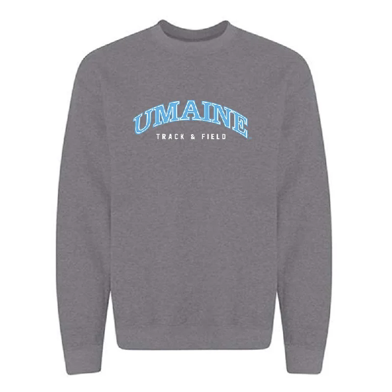 Maine - NCAA Women's Track & Field : Riley Gavigan - Classic Fashion Shersey Crewneck Sweatshirt Hoodie with Raw Hem Edgy Unfinished