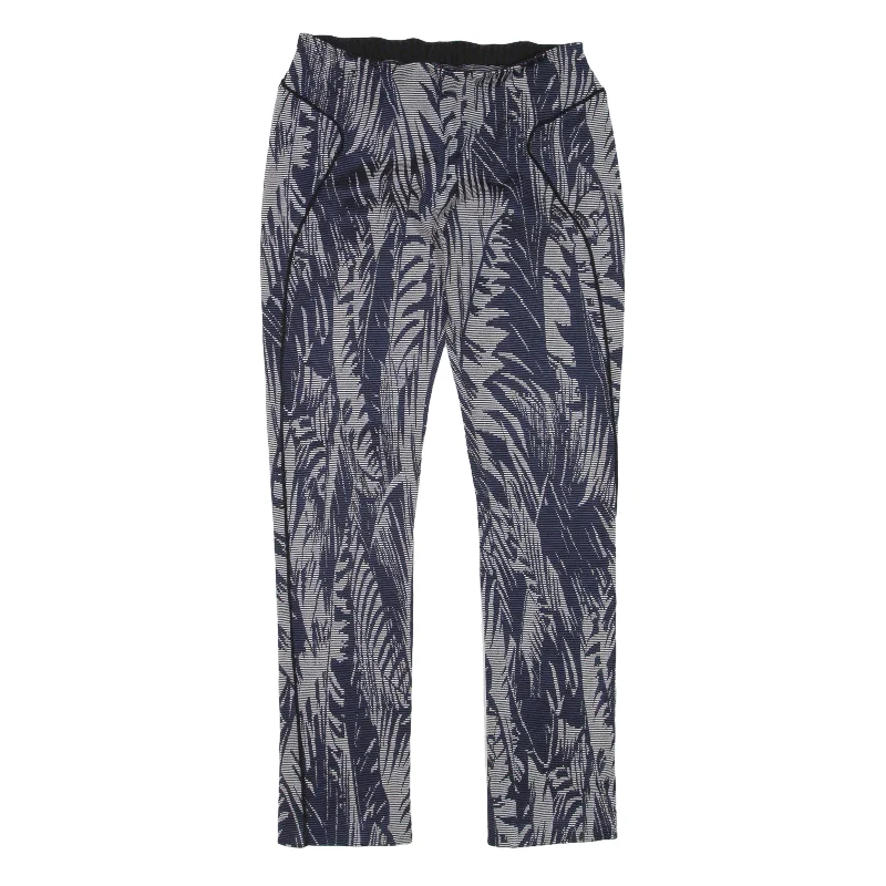 PATRIZA PEPE Hawaiian Trousers Blue Slim Skinny Womens W22 L25 Trousers Bridal Satin