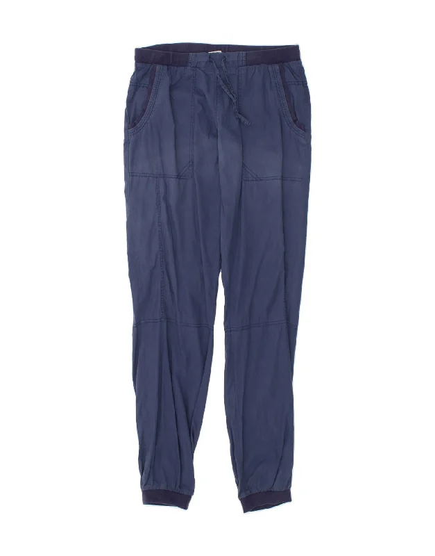 CHAMPION Womens Joggers Chino Trousers Medium W30 L33 Navy Blue Cotton Trousers Culottes Wide Leg