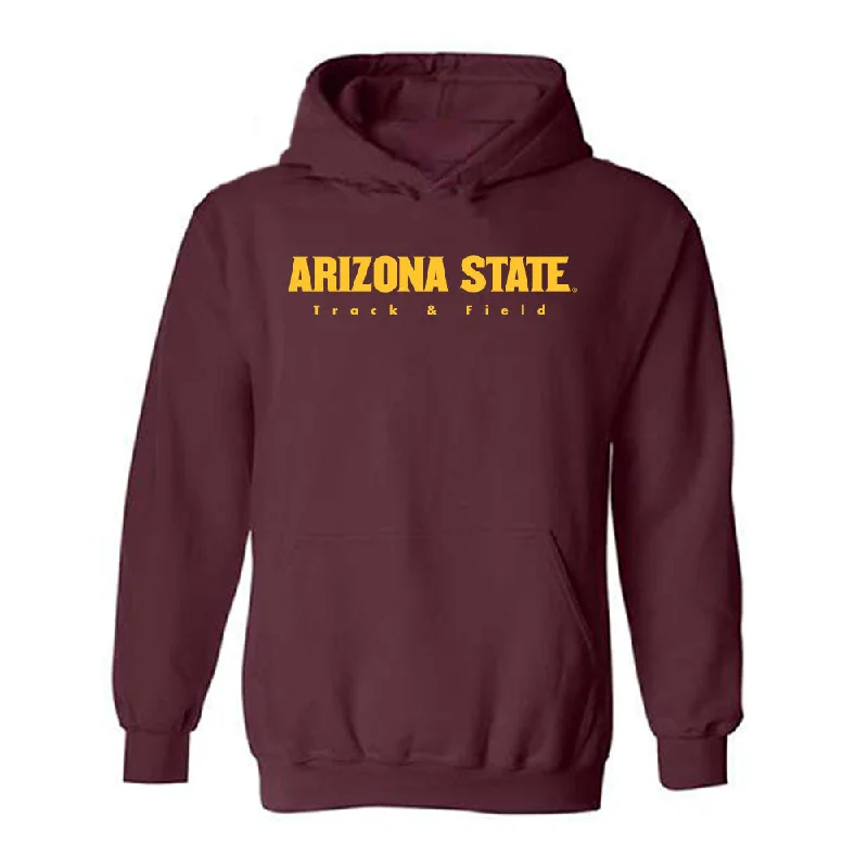 Arizona State - NCAA Women's Track & Field : Harlie Medrano - Classic Shersey Hooded Sweatshirt Hoodie with Camouflage Military Edgy