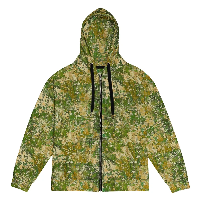 Nova All Purpose Digital Camouflage Zip Hoodie Hoodie with Print Artistic Unique