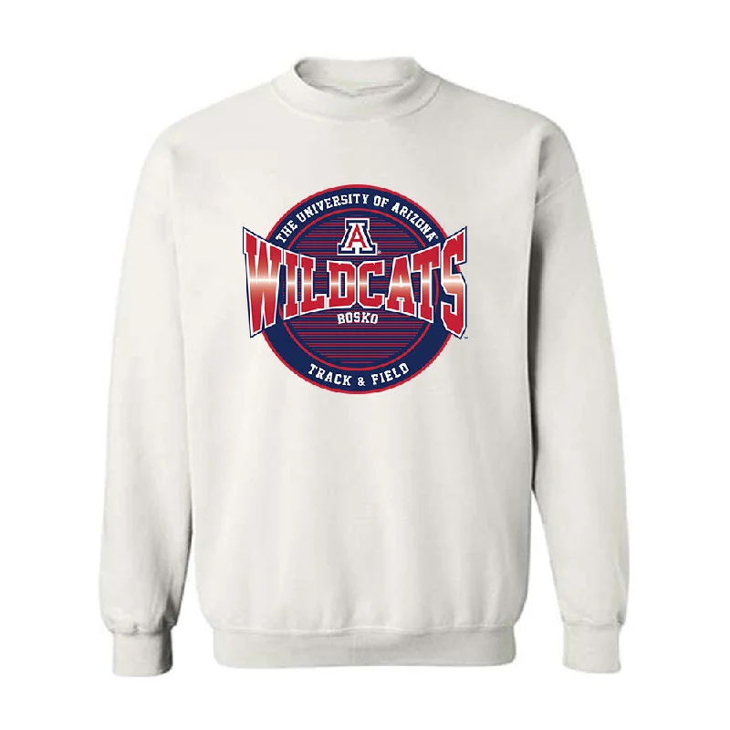 Arizona - NCAA Women's Track & Field : Jenica Bosko - Classic Fashion Shersey Crewneck Sweatshirt Hoodie with Ribbed Cuffs Snug Fit Comfort