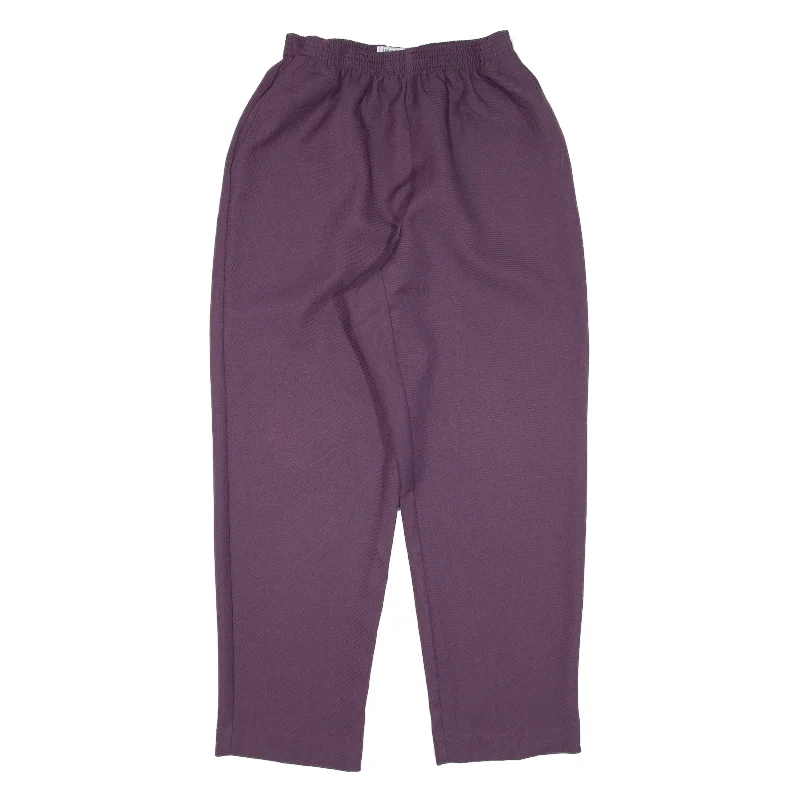 ALFRED DUNNER Trousers Purple Loose Tapered Womens W22 L25 Trousers cozy soft