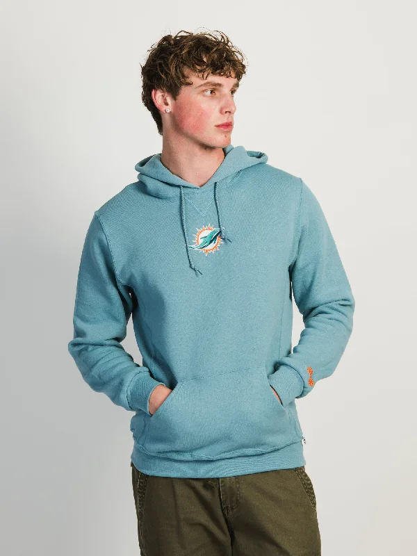 NFL MIAMI DOLPHINS PULLOVER HOODIE Ruffle Neck Pullover