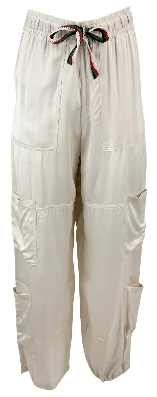 Wales Bonner Spirit Multi-Pocket Trousers in Off White Trousers Winter Warm