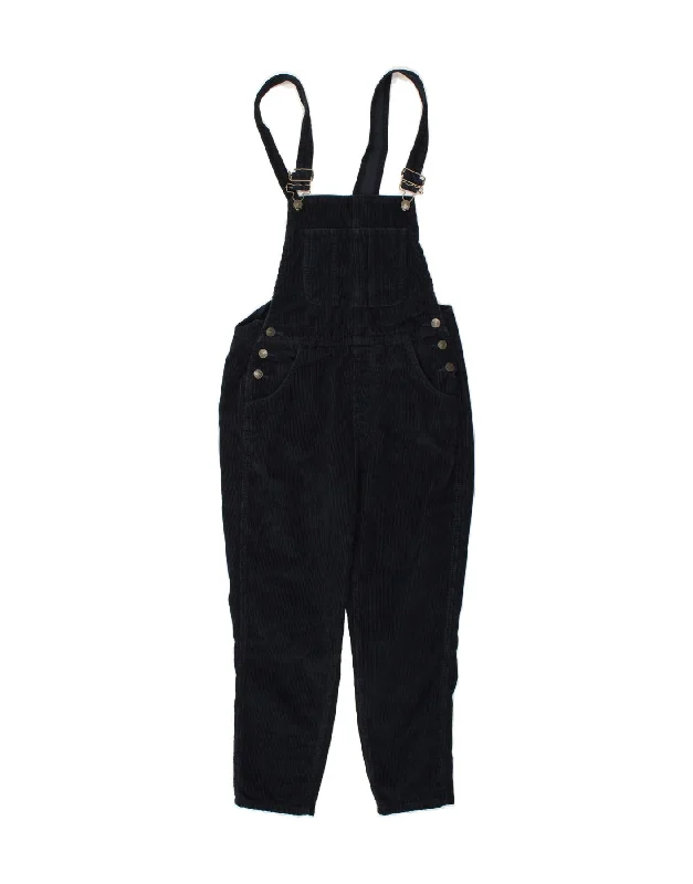 FAT FACE Womens Dungarees Corduroy Trousers UK 10 Small W32 L26 Navy Blue Trousers Essential Wardrobe