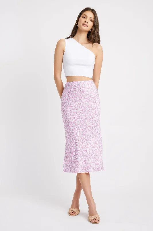 Neyo Slip Skirt elastic waist skirt