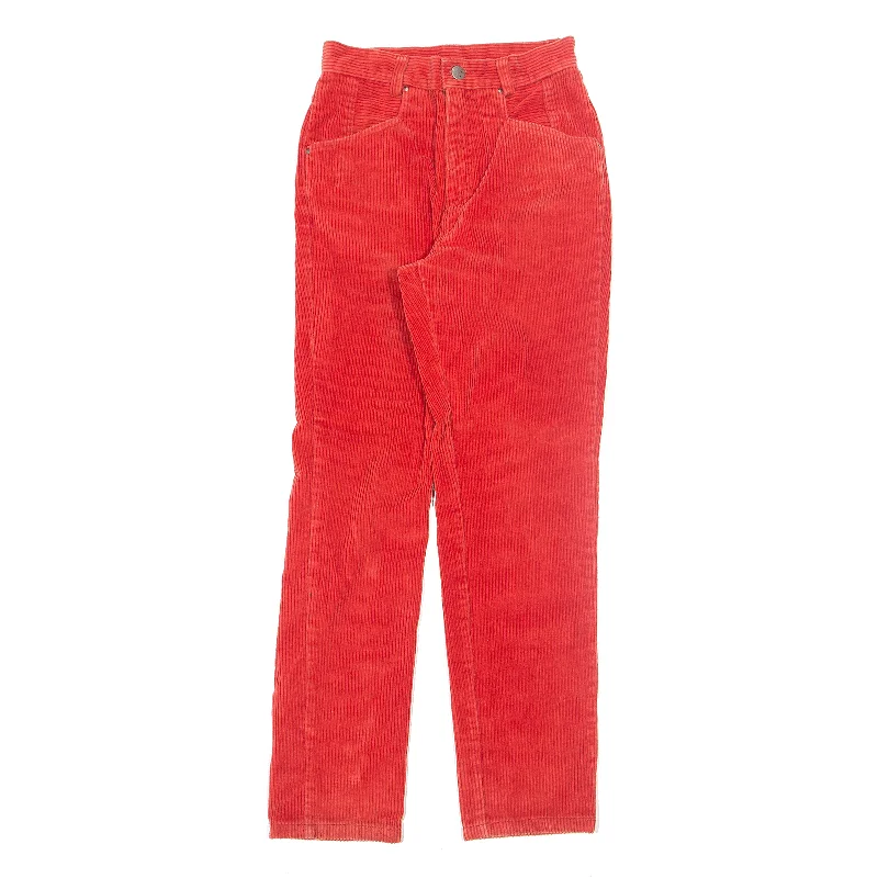 GLORIA VANDERBILT Red Trousers W24 L28 Skinny Trousers Denim Stretchy