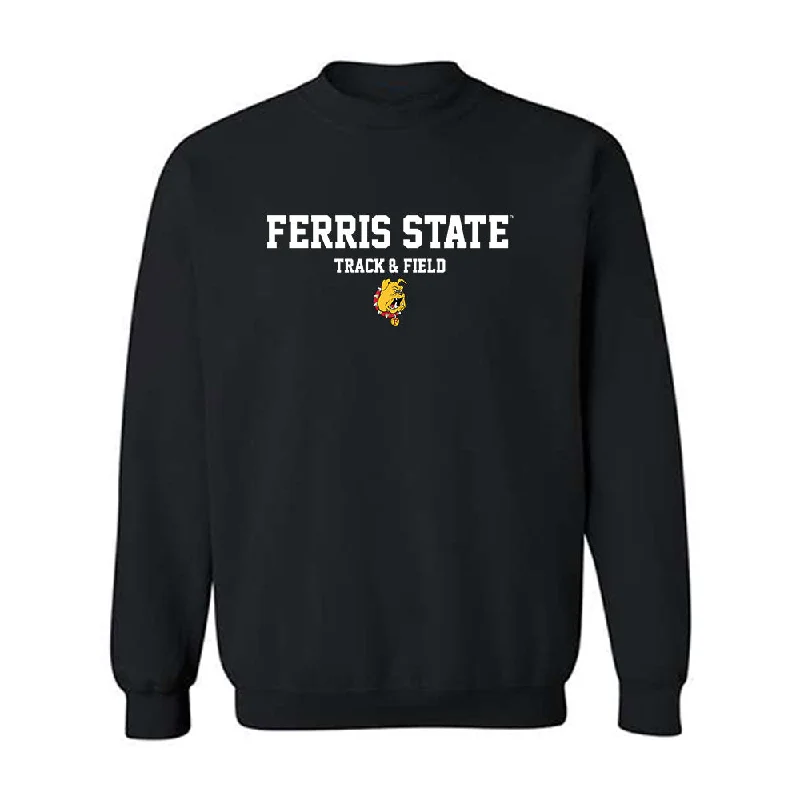 Ferris State - NCAA Women's Track & Field : Daisy Englund - Classic Shersey Crewneck Sweatshirt Hoodie with Side Slits Relaxed Casual