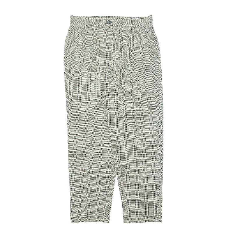 Houndstooth Check Black Trousers W30 L26 Trousers Summer Linen