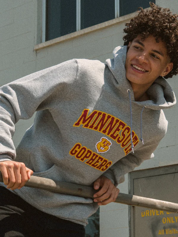 NCAA MINNESOTA PULLOVER HOODIE Thick Cable Knit