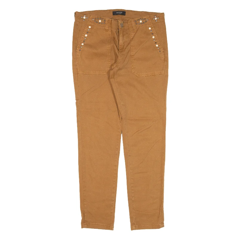 GUESS Trousers Brown Slim Tapered Womens W30 L28 Trousers luxurious premium