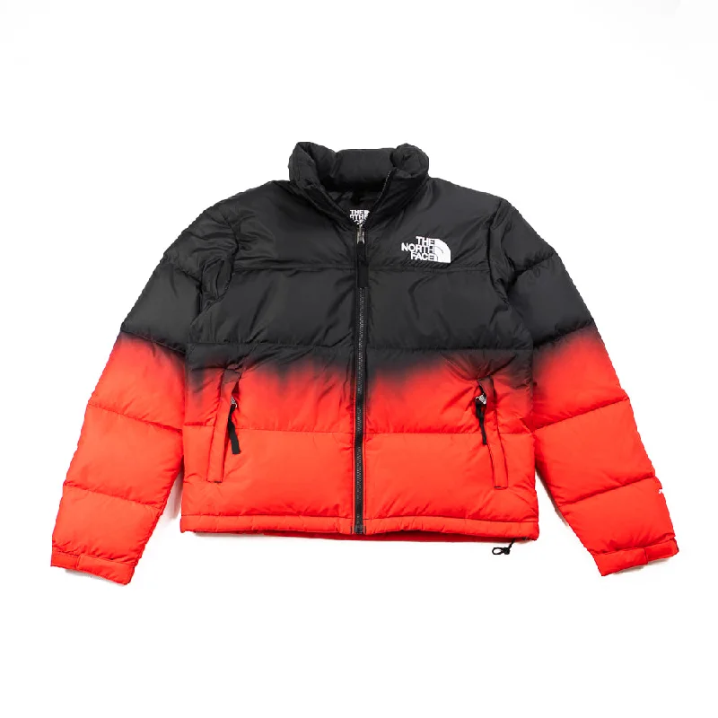 W '96 Nuptse Dip Dye Jacket (Firery Red Dip Dye) Jersey Jacket Tulle Jacket Batik Jacket