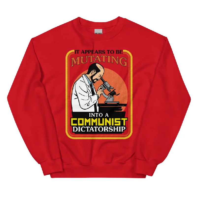 It Appears To Be Mutating Into A Communist Dictatorship Sweatshirt Hoodie with Hem Elastic Stretchable Comfortable