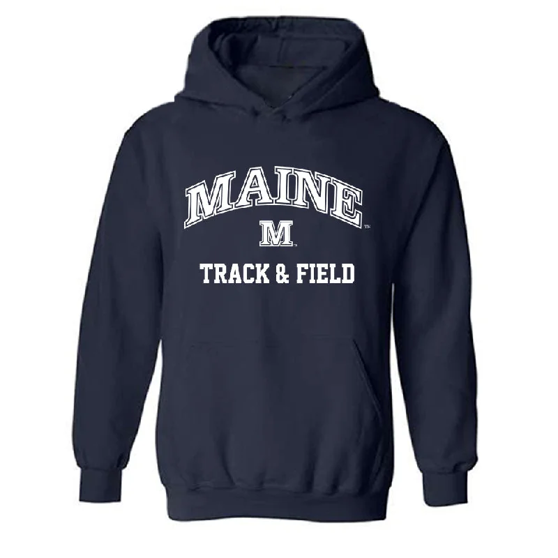 Maine - NCAA Women's Track & Field : Riley Gavigan - Classic Shersey Hooded Sweatshirt Hoodie with Earth Tones Natural Calm