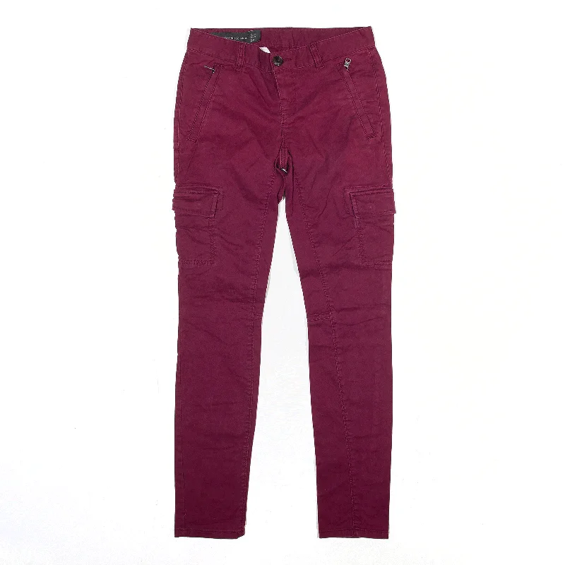 ARMANI Cargo Denim Trousers Purple Regular Skinny Womens W26 L29 Trousers Top Rated