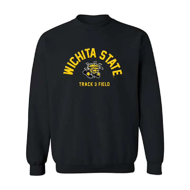 Wichita State - NCAA Women's Track & Field : Sydney Brown - Crewneck Sweatshirt Hoodie with Typography Text Message