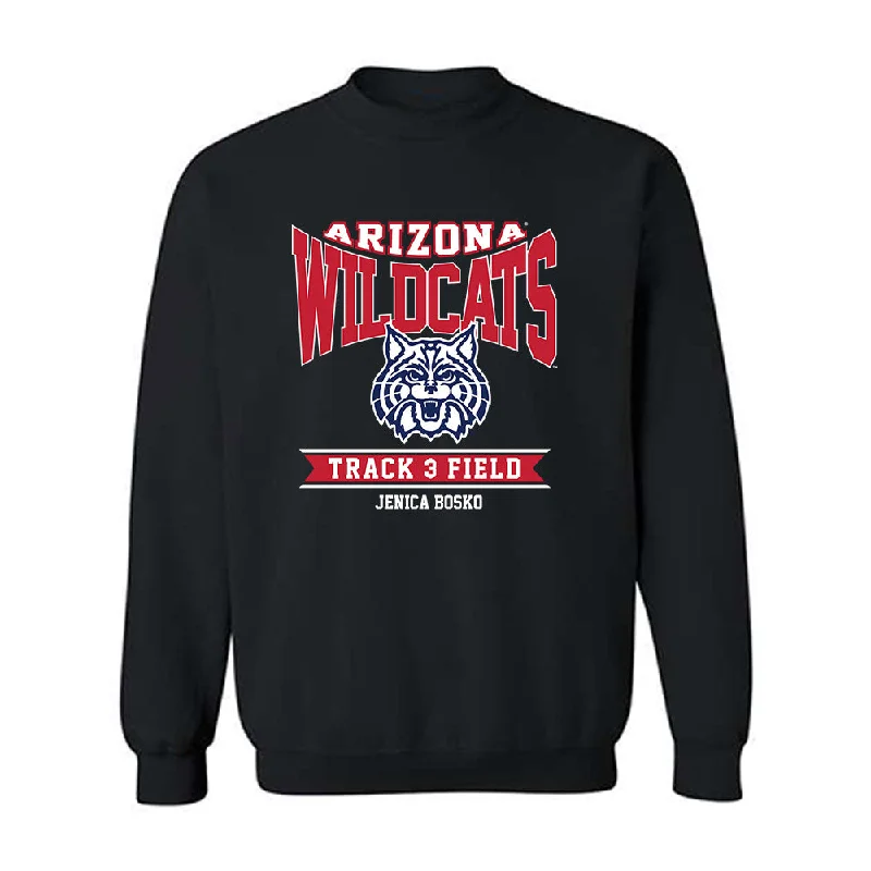 Arizona - NCAA Women's Track & Field : Jenica Bosko - Classic Fashion Shersey Crewneck Sweatshirt Hoodie with High Neck Warm Protective