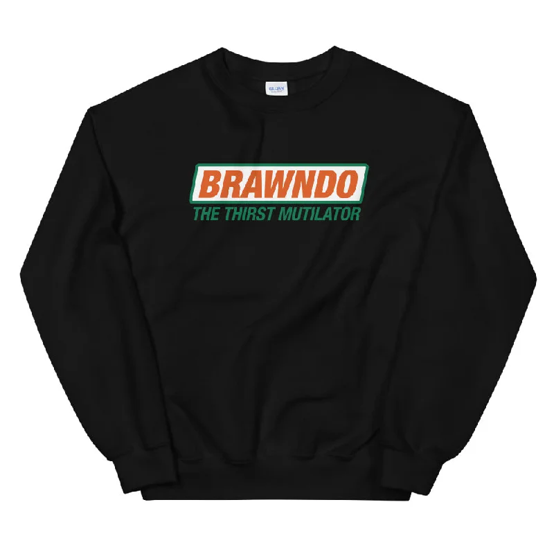 Brawndo Unisex Sweatshirt Hoodie with Thumb Holes Functional Cozy