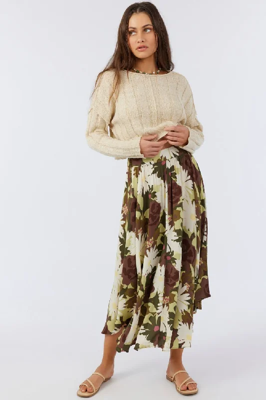 O'Neill "Marnie" Women's Maxi Skirt linen skirt airy