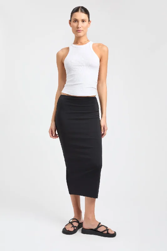 Allison Midi Skirt spandex blend skirt