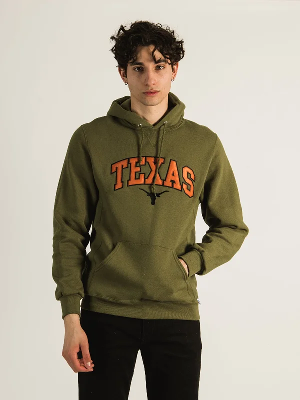 NCAA TEXAS PULLOVER HOODIE Faux Fur Trim