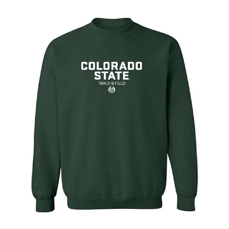 Colorado State - NCAA Women's Track & Field : Klaire Kovatch - Classic Shersey Crewneck Sweatshirt Hoodie with Batwing Sleeves Loose Dramatic