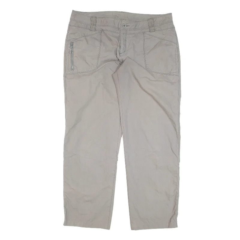 THE NORTH FACE Hiking Trousers Grey Regular Straight Womens W38 L31 Trousers practical durable