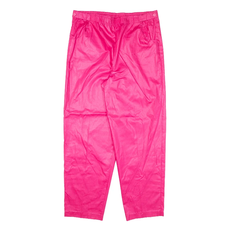 DONNKENNY Trousers Pink Loose Tapered Womens W32 L27 Trousers Handmade Artisanal