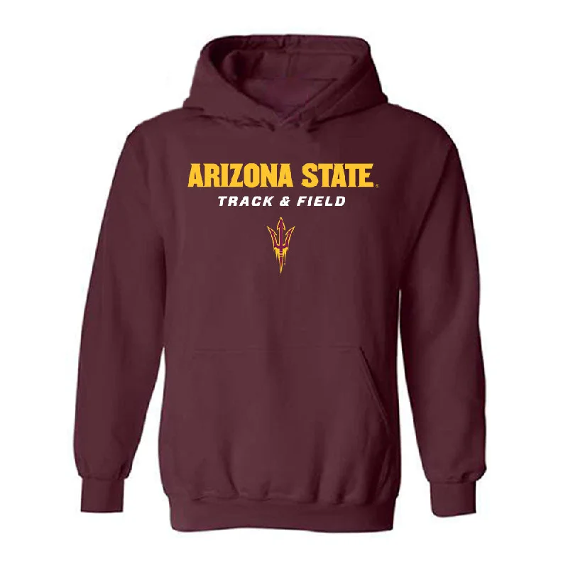 Arizona State - NCAA Women's Track & Field : Harlie Medrano - Classic Shersey Hooded Sweatshirt Hoodie with Lining Warm Insulated