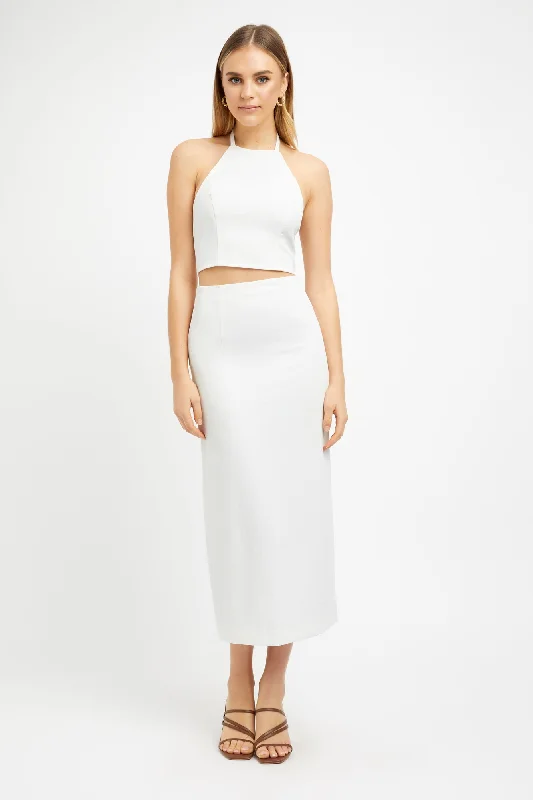 Oyster Column Skirt midi skirt versatile