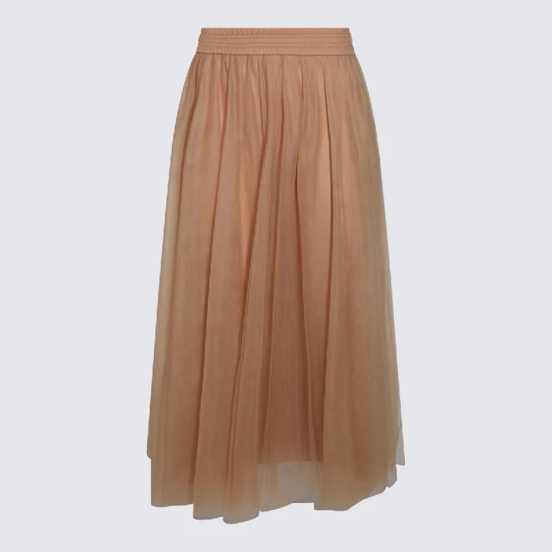 Fabiana Filippi Skirts Camel slim fit skirt