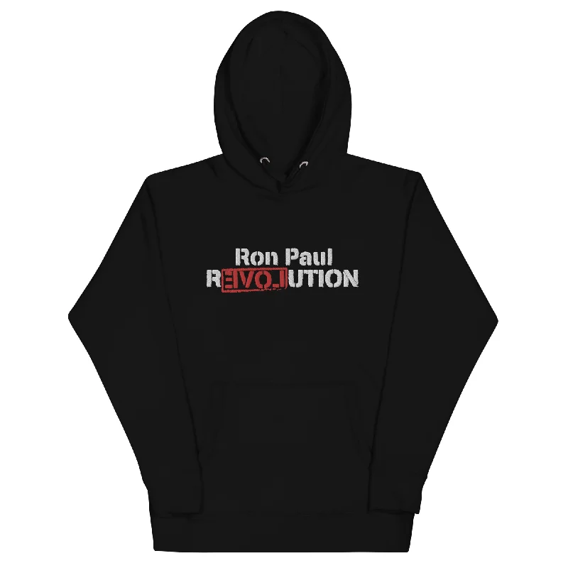 Ron Paul Revolution Embroidered 2008 Grassroots Campaign Hoodie Hoodie with Slim Fit Tailored Modern