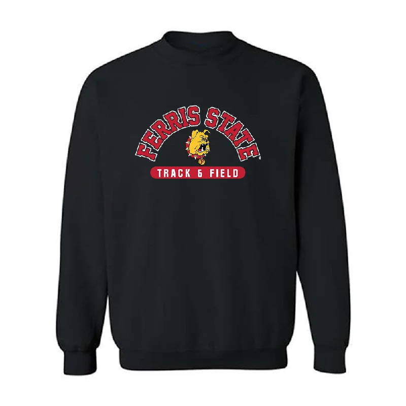 Ferris State - NCAA Women's Track & Field : Daisy Englund - Classic Shersey Crewneck Sweatshirt Hoodie with Hidden Zipper Minimalist Clean