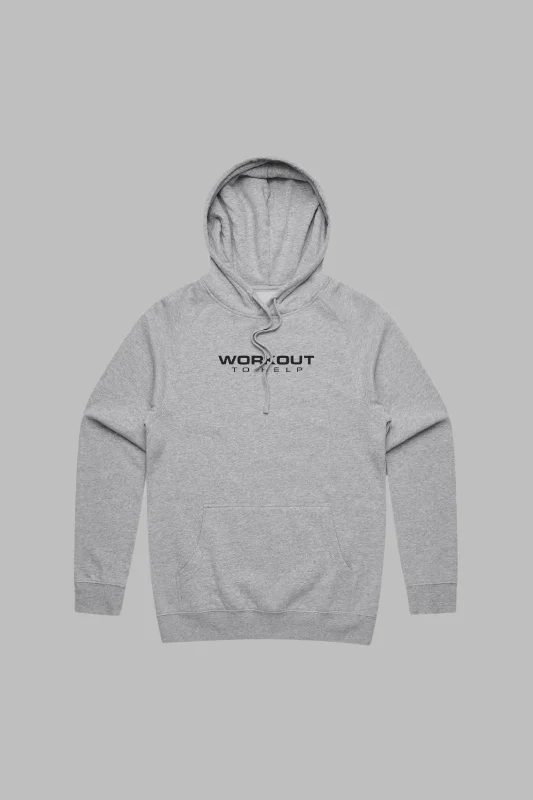 WTH Team Raglan Pullover Hoodie - Heather Grey Open Neck Pullover