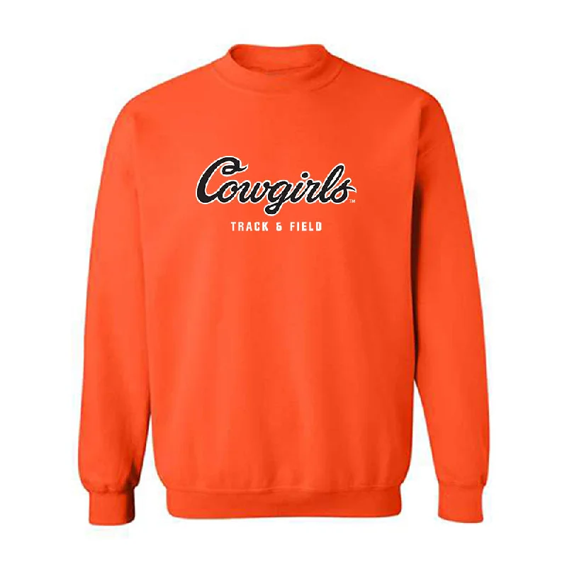 Oklahoma State - NCAA Women's Track & Field : Brooke Bayles - Classic Shersey Crewneck Sweatshirt Hoodie with Contrast Stitching Detailed Premium