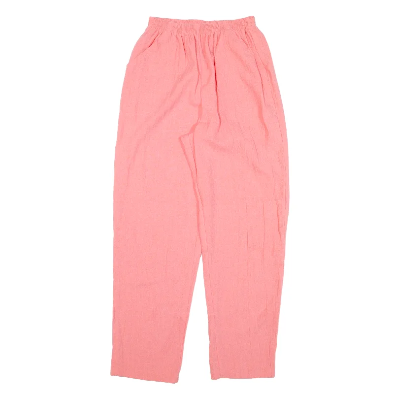 MARLENE Trousers Pink Loose Tapered Womens W22 L26 Trousers Brand Named