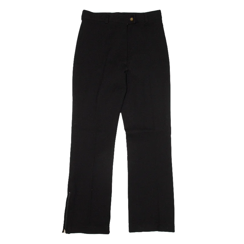 COLMAR Pleated Trousers Black Slim Straight Womens W26 L27 Skinny Trousers Denim Stretchy