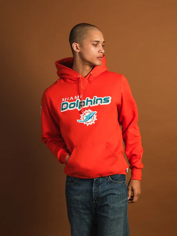 NFL MIAMI DOLPHINS END ZONE PULLOVER HOODIE V-Neck Stylish Pullover