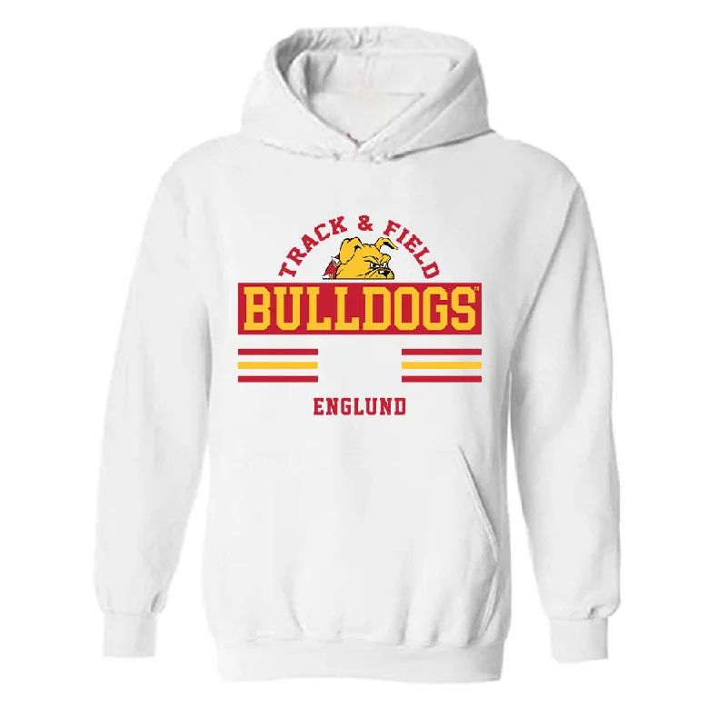 Ferris State - NCAA Women's Track & Field : Daisy Englund - Classic Fashion Shersey Hooded Sweatshirt Hoodie with Double Zipper Versatile Adjustable