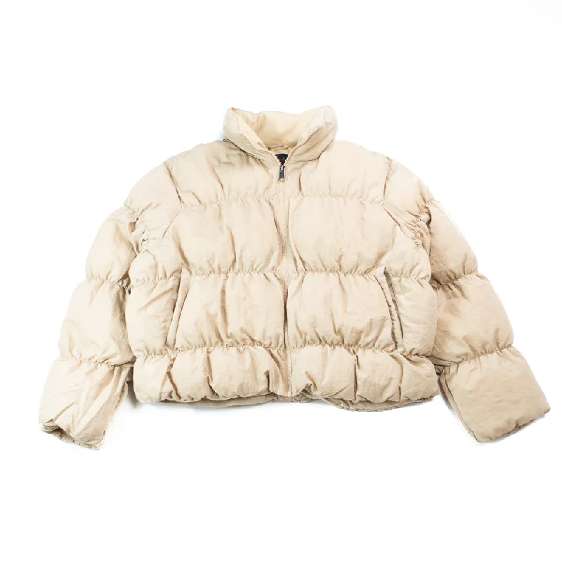 Wmns Jordan Essential Puffer Jacket (Desert) Cotton Jacket Linen Jacket Terry Jacket