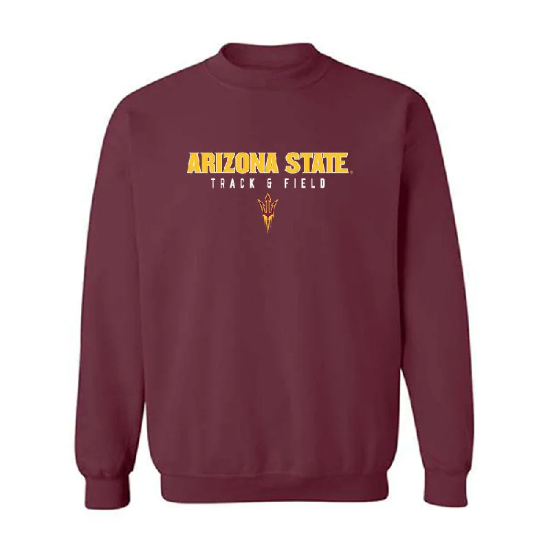 Arizona State - NCAA Women's Track & Field : Ava McCumber-Gandara - Classic Shersey Crewneck Sweatshirt Hoodie with Hem Embroidery Detailed Premium