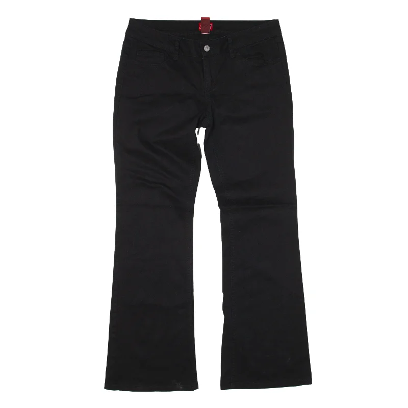 DICKIES Workwear Trousers Black Regular Flared Womens W32 L29 Trousers sophisticated sleek